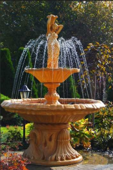 Fountain garden pond fountain 215cm stone fountain garden fountain Fontaine New