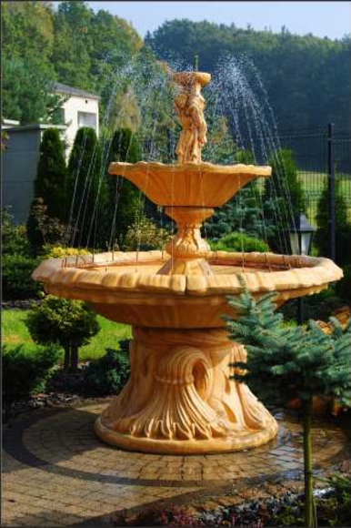 Ornamental Fountain Figure Fountain Decoration Garden Fontaine Pond SHELLA