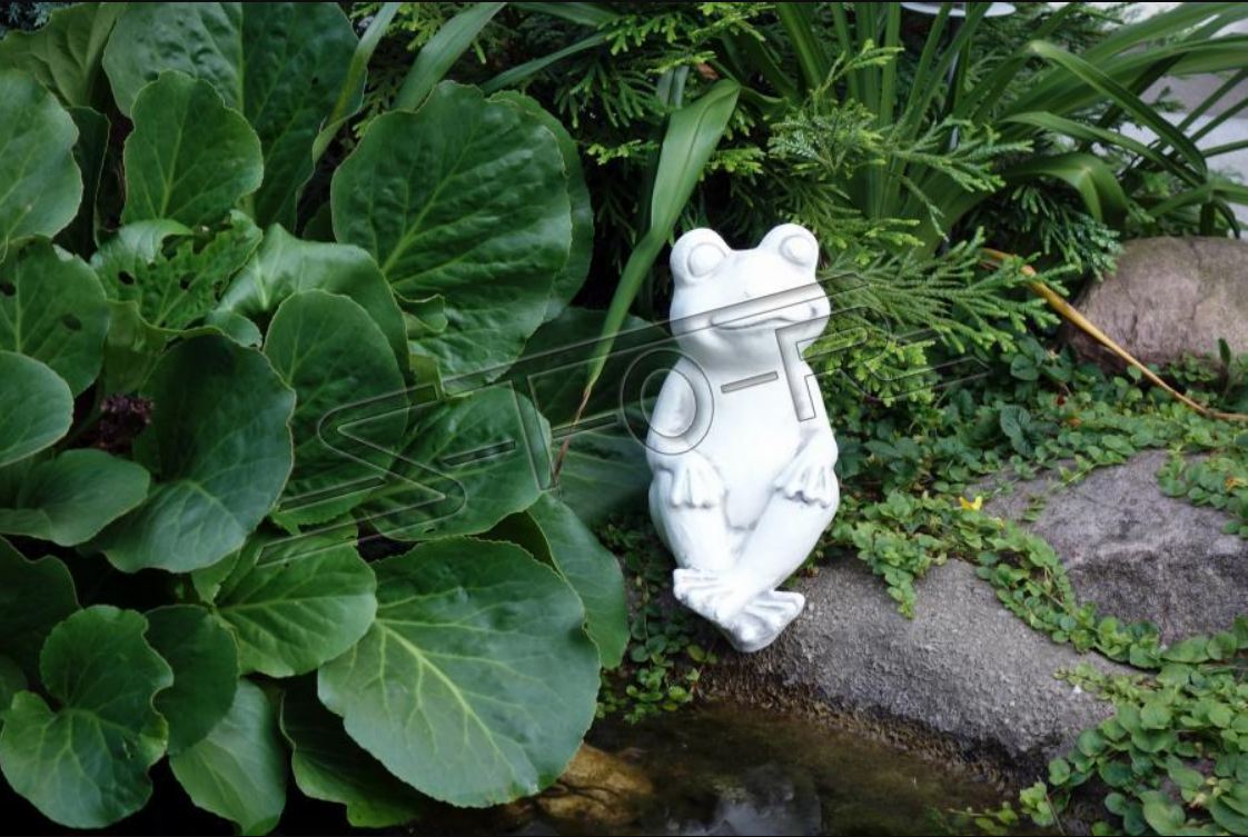 Garden Decoration Frog Terrace Stone Figurine Deco Statue Sculpture New Statue