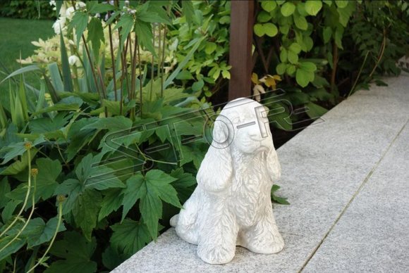 Garden Decoration Dog Terrace Stone Figures Figure Deco Statue Sculpture S103084
