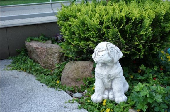 Garden Decoration Dog Terrace Stone Figures Figure Deco Statue Sculpture S103080