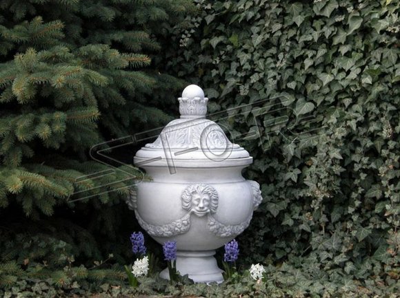 Design flower pot top plant pot vessel pots figure face sculpture S104007B