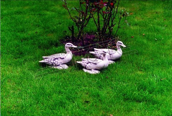 Garden Decoration Duck Terrace Stone Figures Figurine Statue Sculpture Bird 21cm