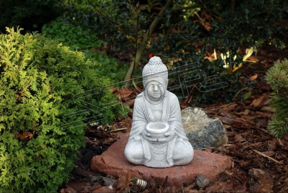 Buddha sculpture in stone look. Large sculpture for garden and living area 101129