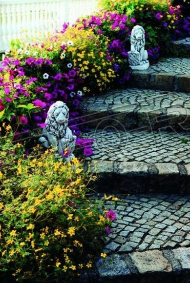Garden Decoration Lion Statue Sculpture Figures Sculptures Designer Figure 40cm