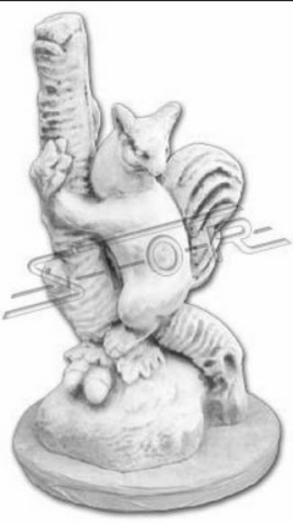 Garden Decoration Ferret Terrace Stone Figures Figurine Statue Sculpture New 248