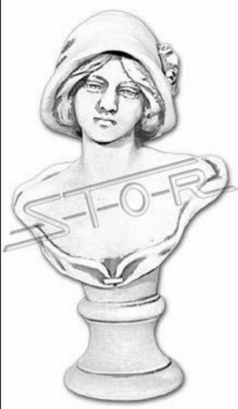 Bust woman antique style antiquity 40cm stone figure sculpture sculptures statues 457
