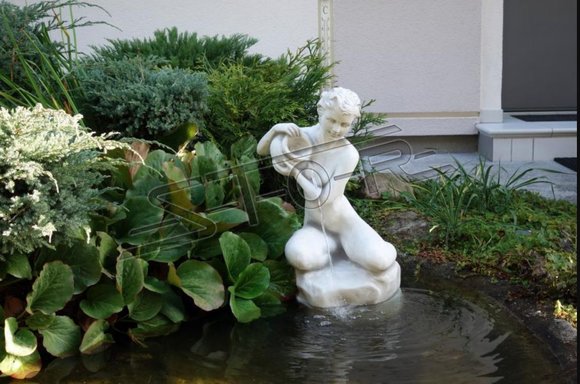 Fountain figure statue figures statues sculpture sculptures garden 72cm pond 08