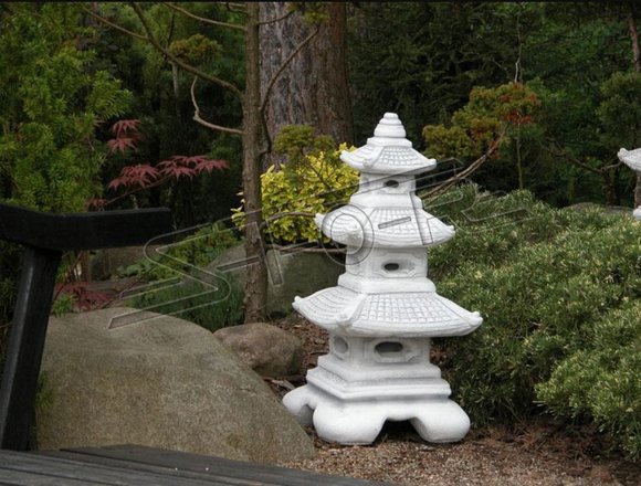 Japanese Garden Lamps Decoration Lighting Bird Waterer Sculpture S106003