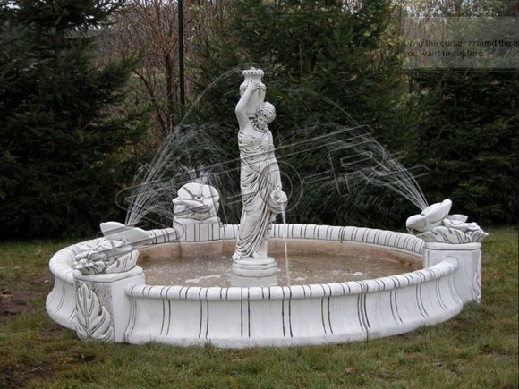 Fountain figure statue figures statues sculpture sculptures garden 142 cm New 381