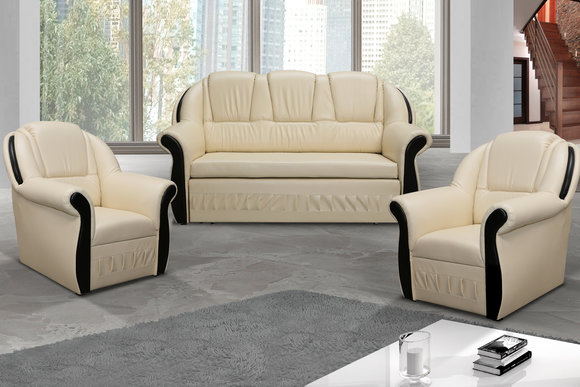 Sofa Set Sofa Upholstered Seat Couches 3+1+1 Sleeper Sofa Bed Drawer