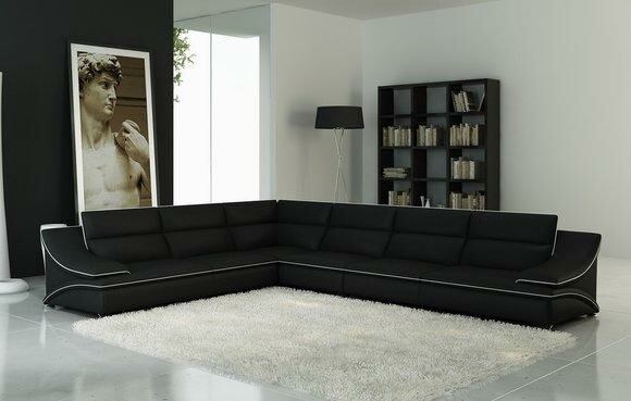 Leather sofa couch living area corner sofa corner set design modern sofa A1160