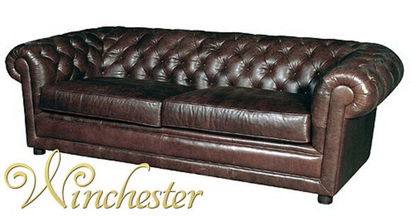 Chesterfield Sofa 3-Seater Dark Brown Faux Leather Rustic Style Couch With Comfortable Cushions