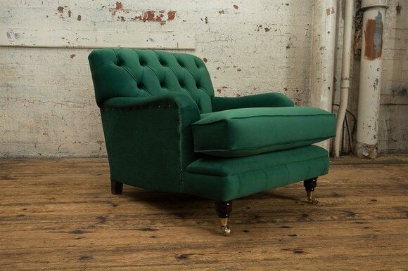 Lounge Club Sofa Armchair Relax Couch Chair Relax Chesterfield Upholstery New
