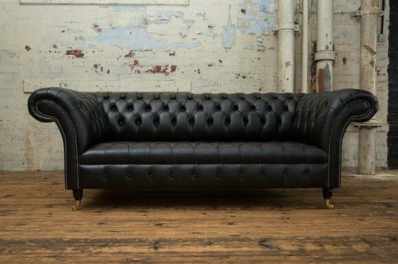 Leather sofa sofa couch set 3 seater sofas couches Chesterfield leather upholstery