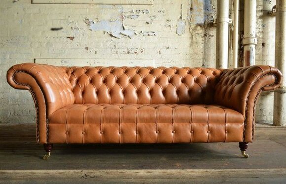 Leather sofa sofa couch 3 seater sofas couches Chesterfield leather upholstery set