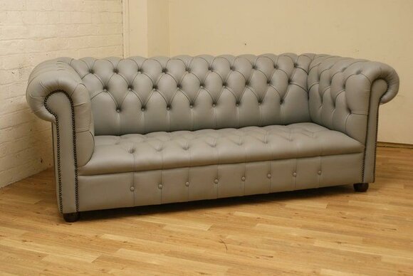 Chesterfield 3 seater upholstery sofa couch living room furniture sofas textile leather new