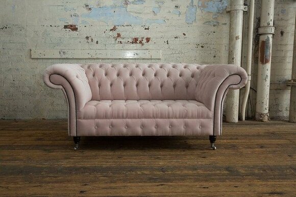 Sofas Chesterfield Design Sofa 2 Seater Couch Upholstery Luxury Classic Textile