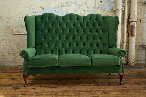 Design Chesterfield fabric couch sofa upholstery sofas new 3 seater couches velvet new