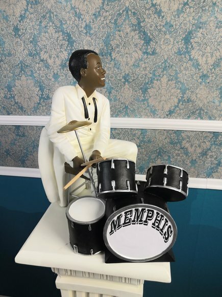 Design Memphis Drummer Figure Statue Sculpture Figures Sculptures Decoration New