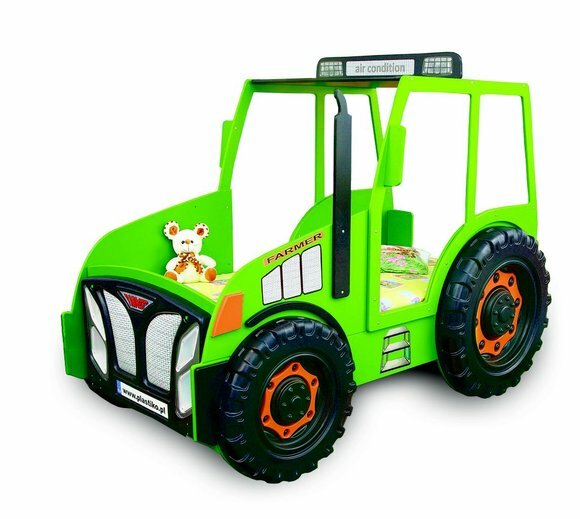 Farmer Truck Children\'s Cot Youth Bed Tractor Green New Beds