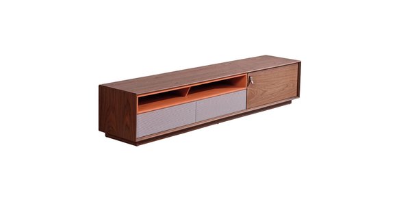 rtv design TV sideboard low chest cabinet new plank wall luxury wood matt