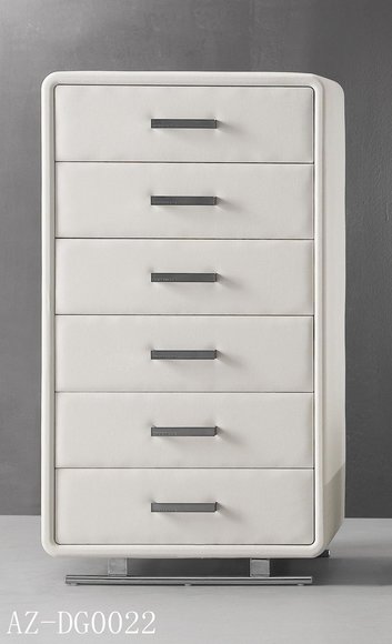 XXL Leather Tall Cabinet Sideboard Commode 6 Drawers Cupboards Chests of Drawers