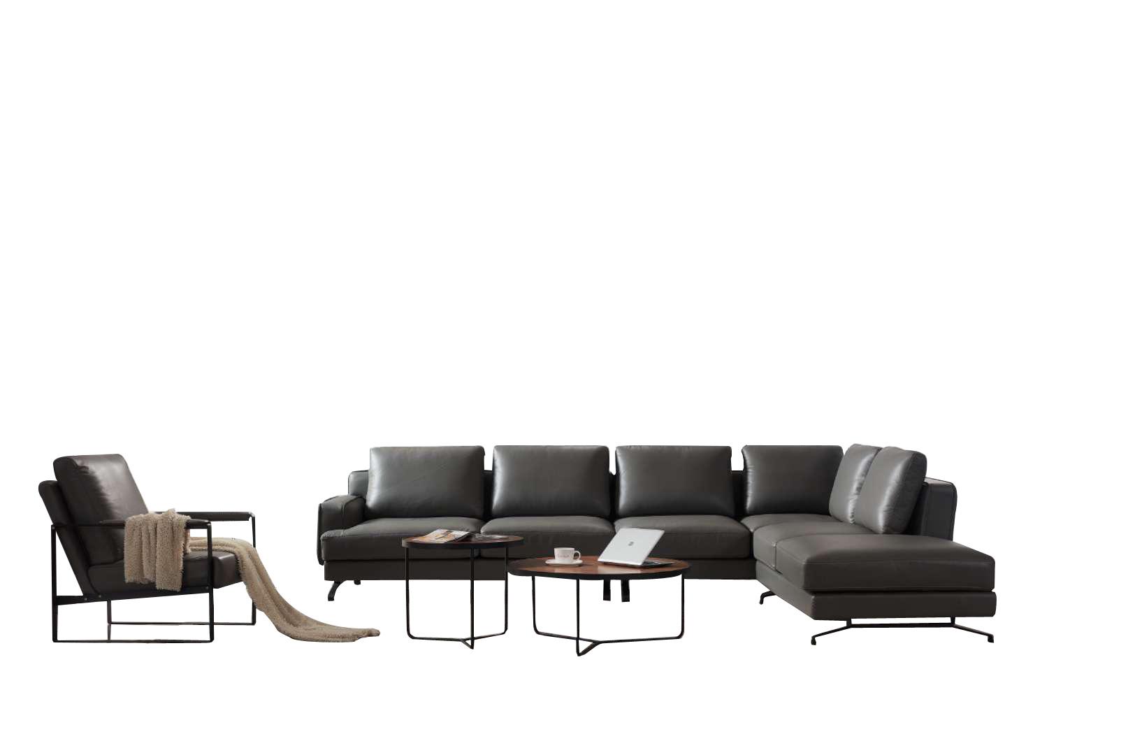 Design couch luxury leather upholstery living room landscape corner sofas couches