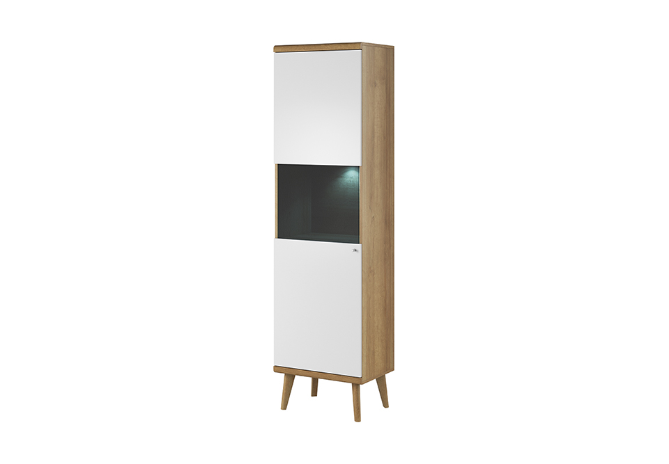 Display Cabinet Chest of Drawers Glass Shelf Showcases Shelves Wood Living Room Cabinets New