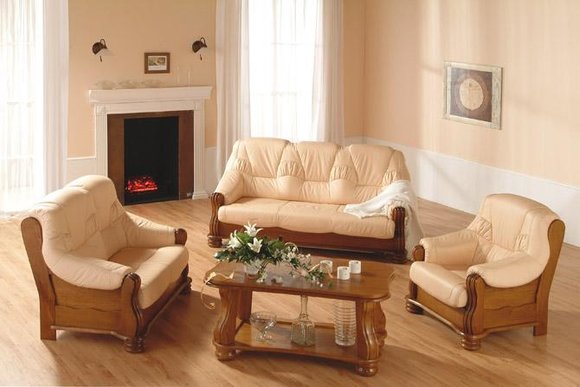 Sofa set leather sofa men club sofa couch upholstery seat 3+1+1 complete set