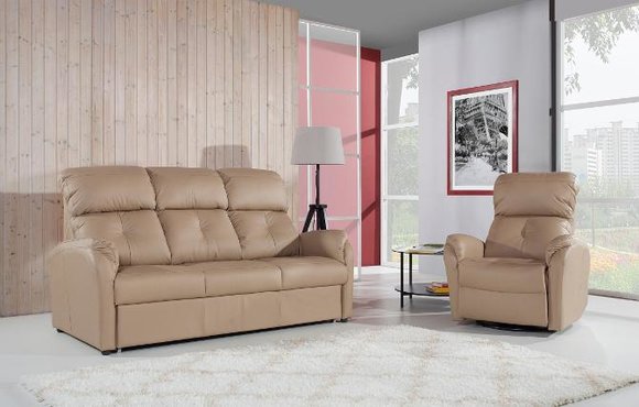 Real Leather Sofa Set 3+1 Seat Modern Sofa Couch Design Upholstery Set