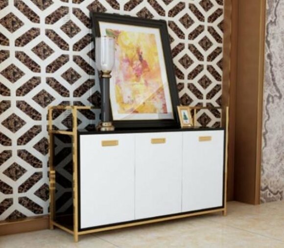 Designer Chest of Drawers Luxury Stainless Steel Chests of Drawers Shelf Console Furniture New