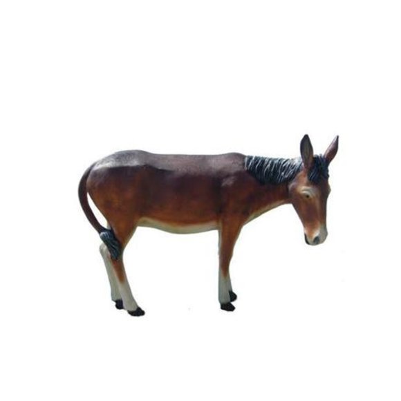 Donkey Decorative Statue Garden Figures Statues 150 cm Life Size Figure Plastic