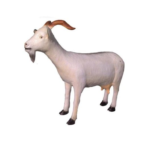 Goat Decorative Statue Garden Figures Statues 82 cm Life Size Figure Plastic