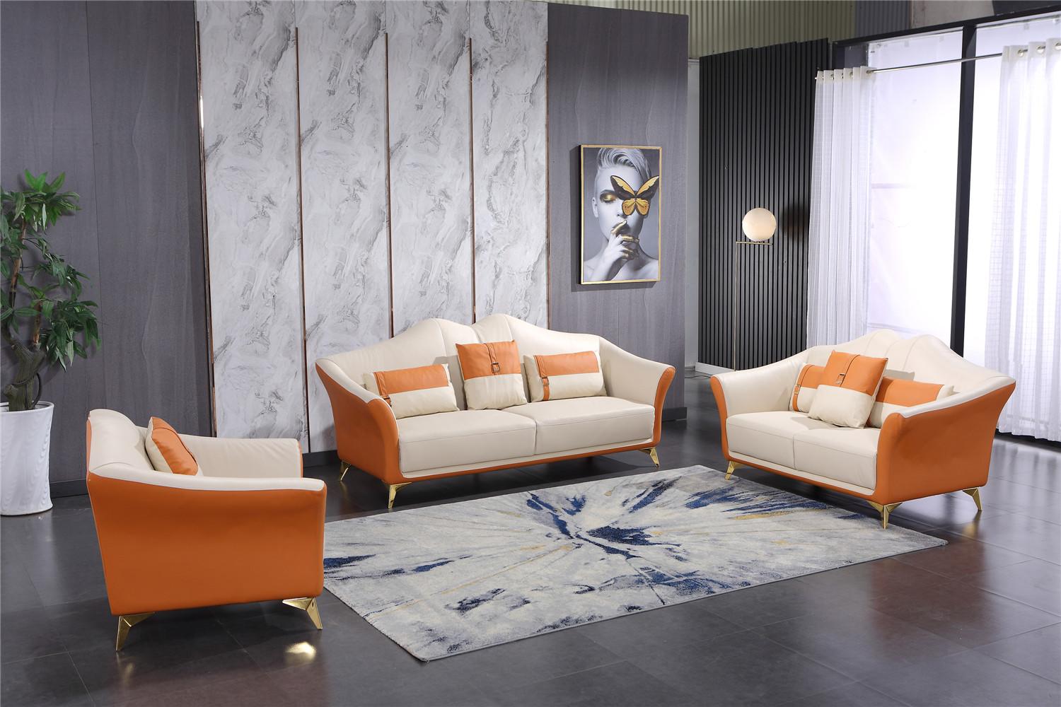 Sofa with upholstery leather couch seat complete set modern set 3 + 2 seater new