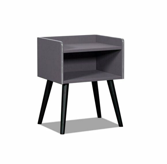 Modern style designer side console with shelves made of real wooden frame