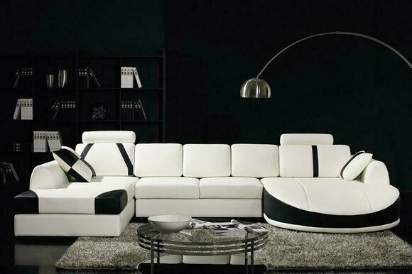 Corner Sofa Leather Sofa U Shape Upholstery Living Area Couch Sofa Corner Set