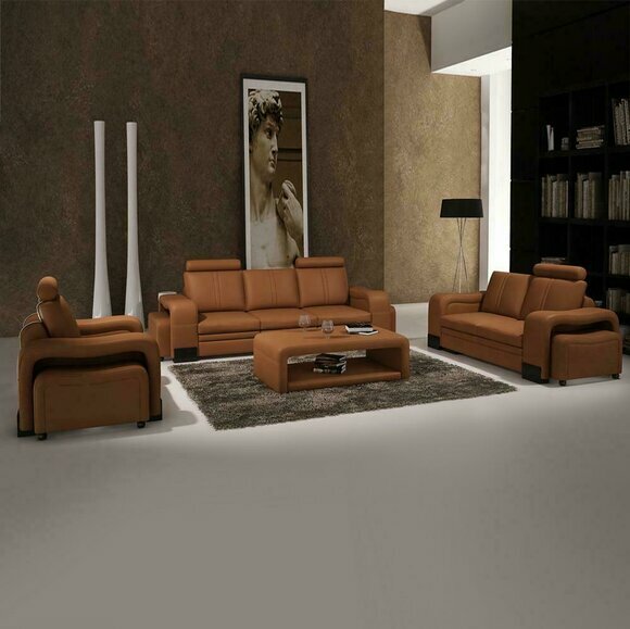 Sofa 3-Seater Leather Sofa Couch TV Armchair Upholstered Sofa Lounge Sofa