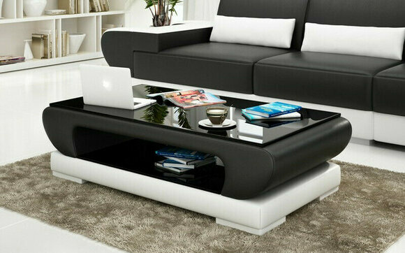 Designer Coffee Table Upholstery Table Leather Modern Tables Glass Tables Colour Choice