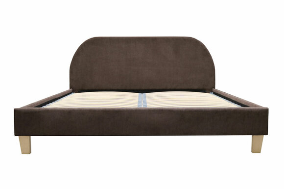Velvet/fabric/leather upholstered massive platform double bed in modern style for marriage couple 140/160/180x200cm sizes