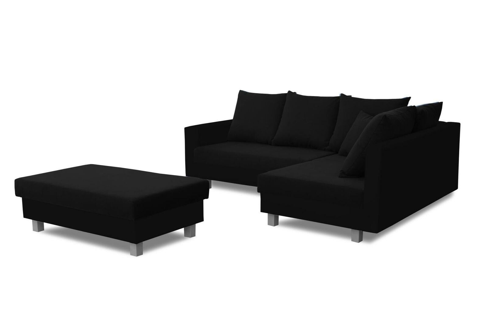 Corner Sofa L-Shape with Puff Design Sofa Corner Sofa Couch Upholstery Textile Sofas New