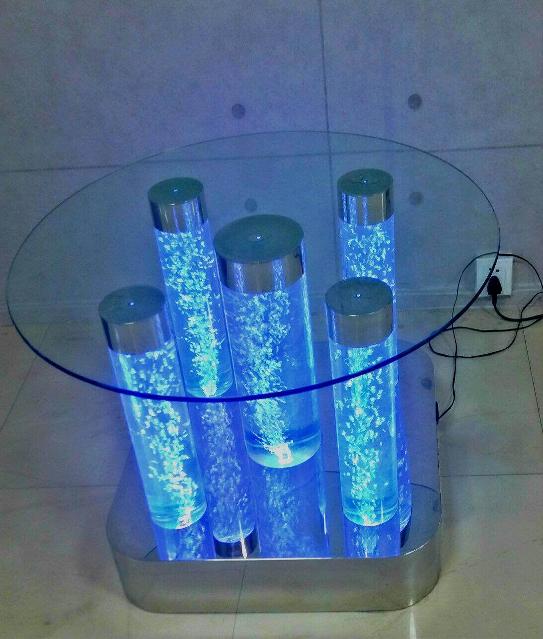 Water Design Table Coffee Table Water Column Column Sofa Tables LED Illuminated New