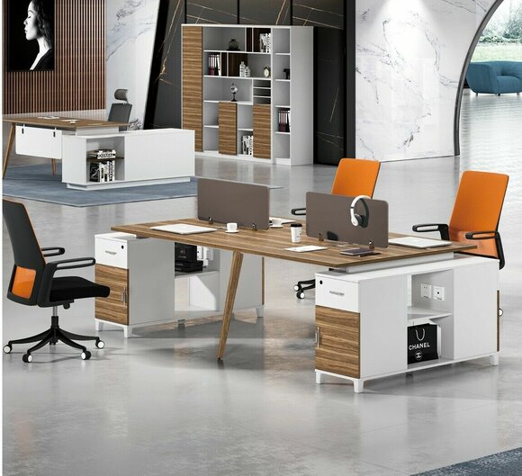 Office Table Furniture Equipment Equipment Call center 4 workstations Desk