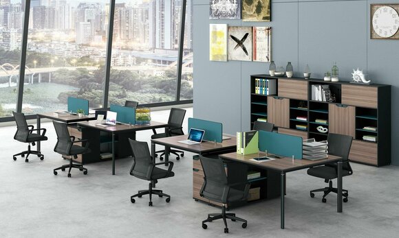 Office furniture equipment equipment table 2 workstations desk call center