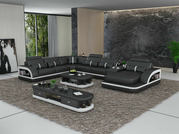 Leather Sofa Corner Sofa Set U Shape Couch Sofa Design Corner Set Sofas