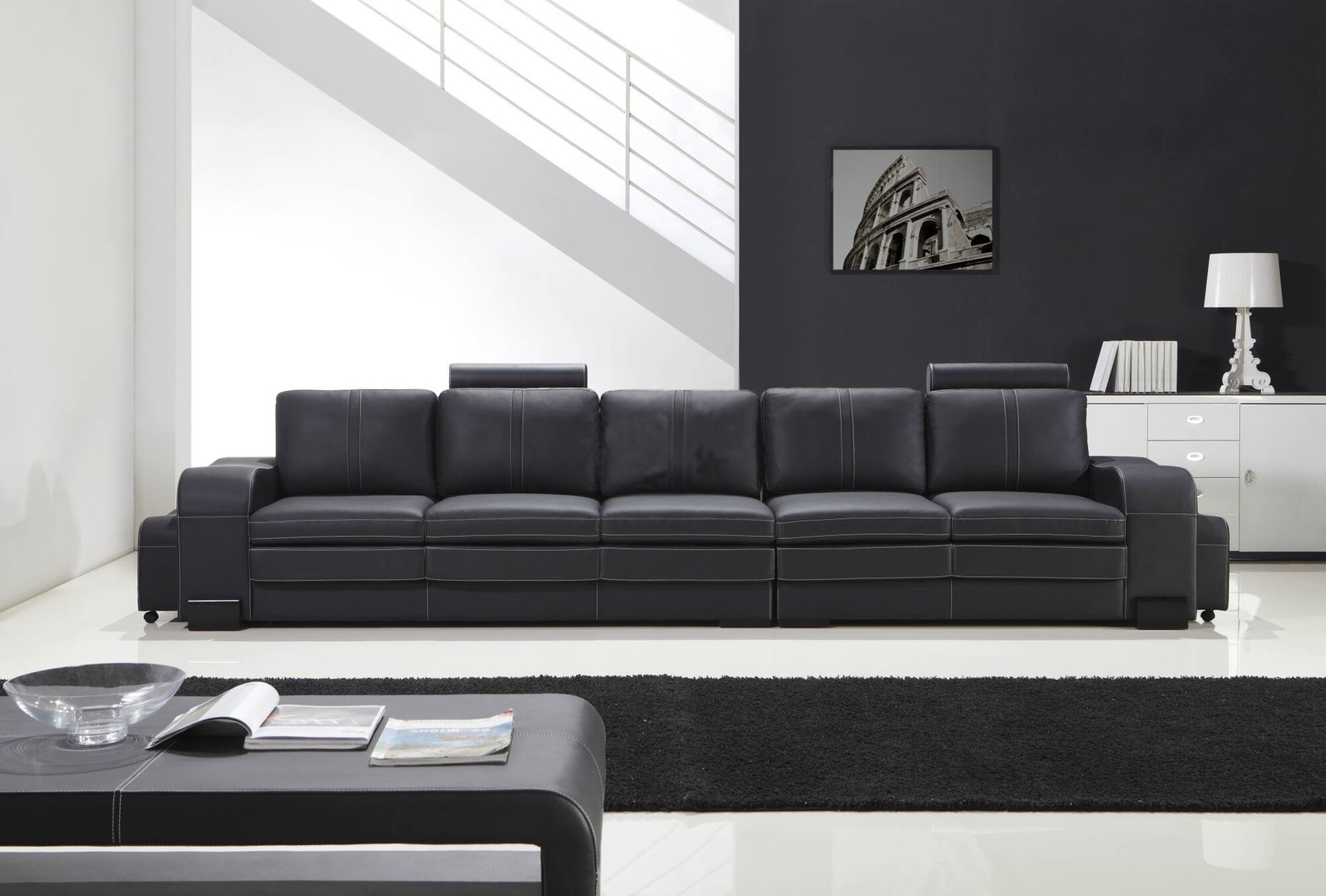 Design upholstery Luxury seat Sofa Couch Leather Textile Sofa 5 Seater Five Seater xxl