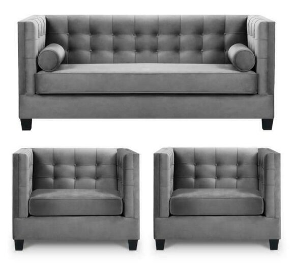 Sofa Set Sofa Bed Grey Armchair Creative Furniture Textile Fabric Living Room New