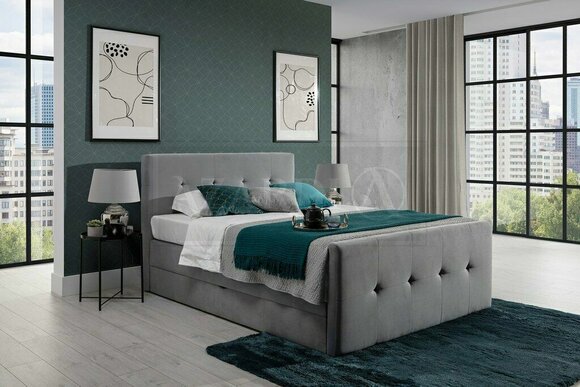 Modern style massive marriage chesterfield design double bed made of real wooden frame 140/160/180/200x200cm sizes
