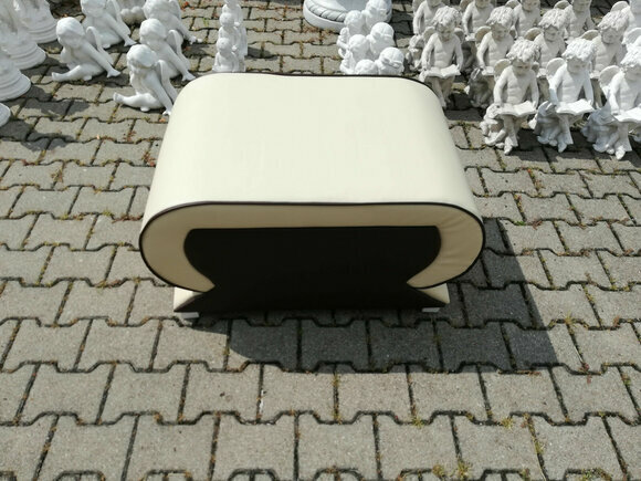 Footstool Stool Leather Upholstery Ottoman Sideboard On Stock available
