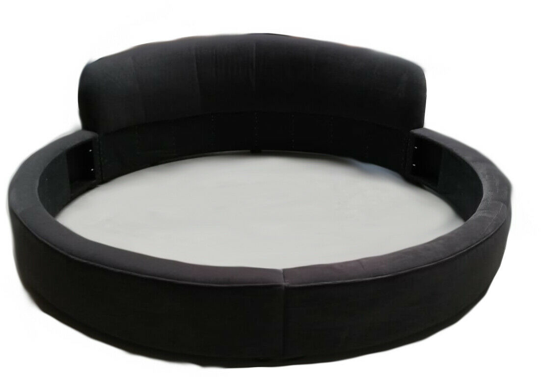 Round Bed Modern Design Luxury Round Beds Textile Fabric Round Beds New On Stock